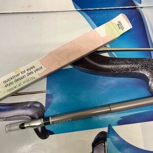 Clinique Quickliner For Eyes Eyeliner w/ Smudger ~04 Slate~ Full Size